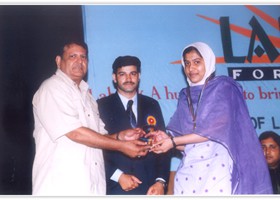 
Khalid Butt TV Artist presented Gold Medal & Shield. (2004)